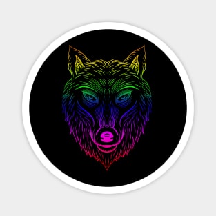 Pride Wolf LGBTQIA Magnet